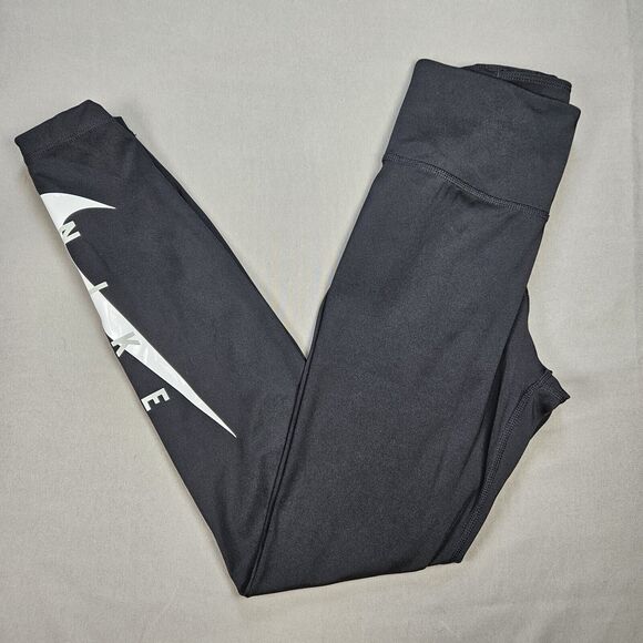 Nike Compression Legging Pants Size XS Running Dri Fit Cropped Black Back Pocket - Picture 1 of 8